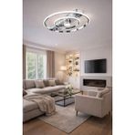 Esslight Alfa 45 cm Plafonyer LED Avize 3 Renk Işık Modlu (Beyaz / Sarı / Gün Işığı) - Krom
