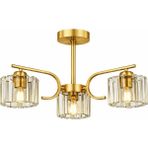 Esslight Asel 3 Lü Eskitme Kristal Taşlı Salon Mutfak Yatak Odası Avize