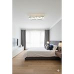 Esslight Dora 60 cm Plafonyer LED Avize 3 Renk Işık Modlu (Beyaz / Sarı / Gün Işığı) - Krom