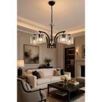 ESSLİGHT Milan 5’li Kristal Taşlı Salon Mutfak Yatak Odası Avizesi