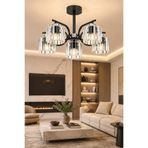 ESSLİGHT Nehir 5’li Kristal Taşlı Modern Salon Mutfak Yatak Odası Avizesi