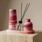 EssLivingCo Marble Aura – Mermer Desenli Dekoratif Vazo & Oda Kokusu Seti (4’lü)