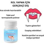 Essynaturals Parti Dişleri Yapım Malzemesi – Termoplastik Boncuklarla Cosplay, Kostüm ve Halloween Dişleri - Beyaz