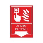 Este Uyarı Levhaları Alarm Butonu 25x35 cm Uyarı Levhası