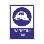 Este Uyarı Levhaları Baret Ve Kulaklık Tak 25x35 cm Uyarı Levhası