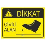 Este Uyarı Levhaları Çivili Alan 25x35 cm Uyarı Levhası