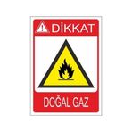 Este Uyarı Levhaları Dikkat Goğal Gaz 25x35 cm Uyarı Levhası
