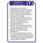 Este Uyarı Levhaları Güvenlik Talimatı 25x35 cm Uyarı Levhası