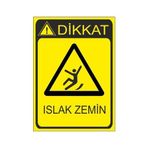 Este Uyarı Levhaları Islak Zemin 25x35 cm Uyarı Levhası