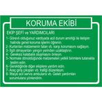 Este Uyarı Levhaları Koruma Ekibi 25x35 cm Uyarı Levhası