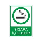 Este Uyarı Levhaları Sigara İçilebilir 25x35 cm Uyarı Levhası