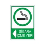 Este Uyarı Levhaları Sigara İçme Yeri 25x35 cm Uyarı Levhası