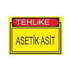Este Uyarı Levhaları Tehlike Asetik Asit 25x35 cm Uyarı Levhası