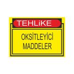 Este Uyarı Levhaları Tehlike Osksitleyici Maddeler 25x35 cm Uyarı Levhası