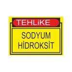 Este Uyarı Levhaları Tehlike Sodyum Hidroksit 25x35 cm Uyarı Levhası