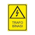 Este Uyarı Levhaları Trafo Binası 25x35 cm Uyarı Levhası