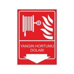 Este Uyarı Levhaları Yangın Hortumu Dolabı 25x35 cm Uyarı Levhası