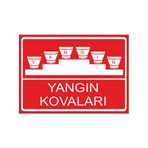 Este Uyarı Levhaları Yangın Kovaları 25x35 cm Uyarı Levhası