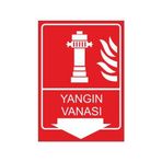 Este Uyarı Levhaları Yangın Vanası 25x35 cm Uyarı Levhası