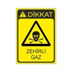 Este Uyarı Levhaları Zehirli Gaz 25x35 cm Uyarı Levhası
