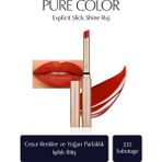 Estee Lauder Işıltılı Bitişli Ruj - Pure Color Explicit Slick Shine Ruj - Renk: 333 Sabotage - Renksiz
