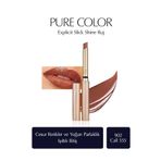 Estee Lauder Işıltılı Bitişli Ruj - Pure Color Explicit Slick Shine Ruj - Renk: 902 Call 555