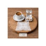 Esteks Dantel Ve Tekstil Aksesuarları Alex Model Dekoratif Güpür Dantel Kahve Kokteyl Sunum Peçetesi
