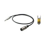 Estello E3003 3 Metre Siyah 6,3 mm Mono + Xlr Erkek Pvc Ara Kablo