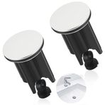 Esteopt 2 adet lavabo tıkacı, gider tapası, lavabo, gider tapası, küvet tıpası, tüm standart lavabo ve bideler için lavabo tıkacı