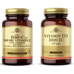 Ester C - Plus 500MG 50 Tablet + D3 100 Tablet - Aromasız