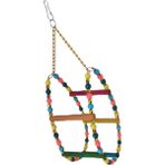 Estevia Renkli Boncuklu Ve Merdivenli Damla Kuş Salıncağı 9-24 cm