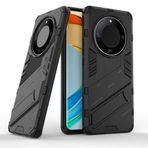 ESTH® Honor Magic6 Lite 5G/X9b ile uyumlu, stant tutuculu kılıf, koruyucu kılıf [araç mıknatısı cep telefonu tutucusu için] askeri darbeye dayanıklı cep telefonu kılıfı, siyah