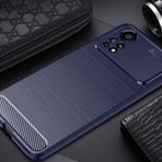 ESTH® TPU Kılıf Xiaomi Poco X4 Pro 5G için 2 Paket Kurşun Geçirmez Cam, Darbeye Dayanıklı Kılıf, Toz Geçirmez ve Parmak İzi Önleyici Cep Telefonu Kılıfı, Esnek İnce Tampon Kılıfı, Mavi
