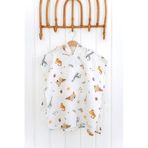 Esti Baby Kapşonlu Müslin Panço %100 Pamuk Bebek / Çocuk Plaj Havlusu / Bornozu Animal Party