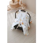 ESTİ Baby Müslin Puset Örtüsü / Bebek Arabası Örtüsü %100 Pamuk - Leo