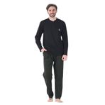 Estiva %100 Pamuk İki İplik Uzun Kol Erkek Pijama Takım