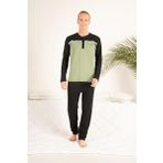Estiva 23407 Erkek Kışlık Yuvarlak Yaka Penye Pijama Takımı