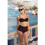 Estiva Drapeli Kaplı Straplez Bikini Takımı - Siyah
