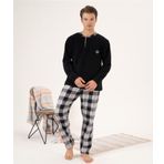 Estiva Ekose Kareli Erkek Polar Pijama Takım
