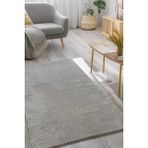 Estiva Home Gri Post Peluş Halı – Ultra Yumuşak, Yıkanabilir, Kaymaz Dot Taban, Antibakteriyel – Salon, Koridor ve Çocuk Odası Halısı - 120 x 500 cm
