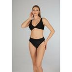 Estiva Kadın Siyah Kemerli Kruvaze Bikini Takımı