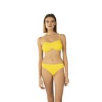 Estiva Luplu Straplez Sarı Kadın Bikini