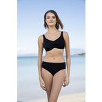 Estiva Luplu Toparlayıcı Yüksek Bel Büyük Beden Siyah Kadın Bikini