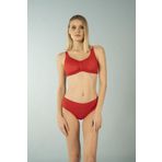 Estiva Luplu Toparlayıcı Yüksek Bel Kırmızı Kadın Bikini