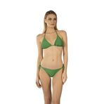 Estiva Parlak Üçgen İpli Bikini Takımı - Yeşil 36