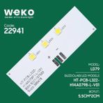 EstoreBox Buzdolabı Iç Aydınlatma Ledi LD79 HT-PCB-L322-H14A079B-L-V01 3 Çipli