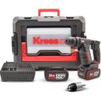 EstoreBox Kress KUC50.2 20VOLT/4.0AH. Li-Ion Çift Akülü Kömürsüz 1.7j Profesyonel Sds-Plus Pnömatik Matkap +