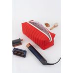 estrella paris Çizgi KIRMIZI Dyson Airwrap ve Tüm Saç Şekillendiriniz için XL Boy Çanta Seyahat Çantası KIRMIZI