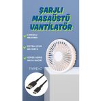 ESTRON 3 Kademeli Usb Girişli Soğutucu Masaüstü Mini Vantilatör Fan ( Beyaz, Lacivert, Siyah, Turuncu )