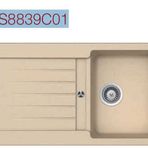 Esty ES8839C01 86x50 cm Granit Krem Eviye
